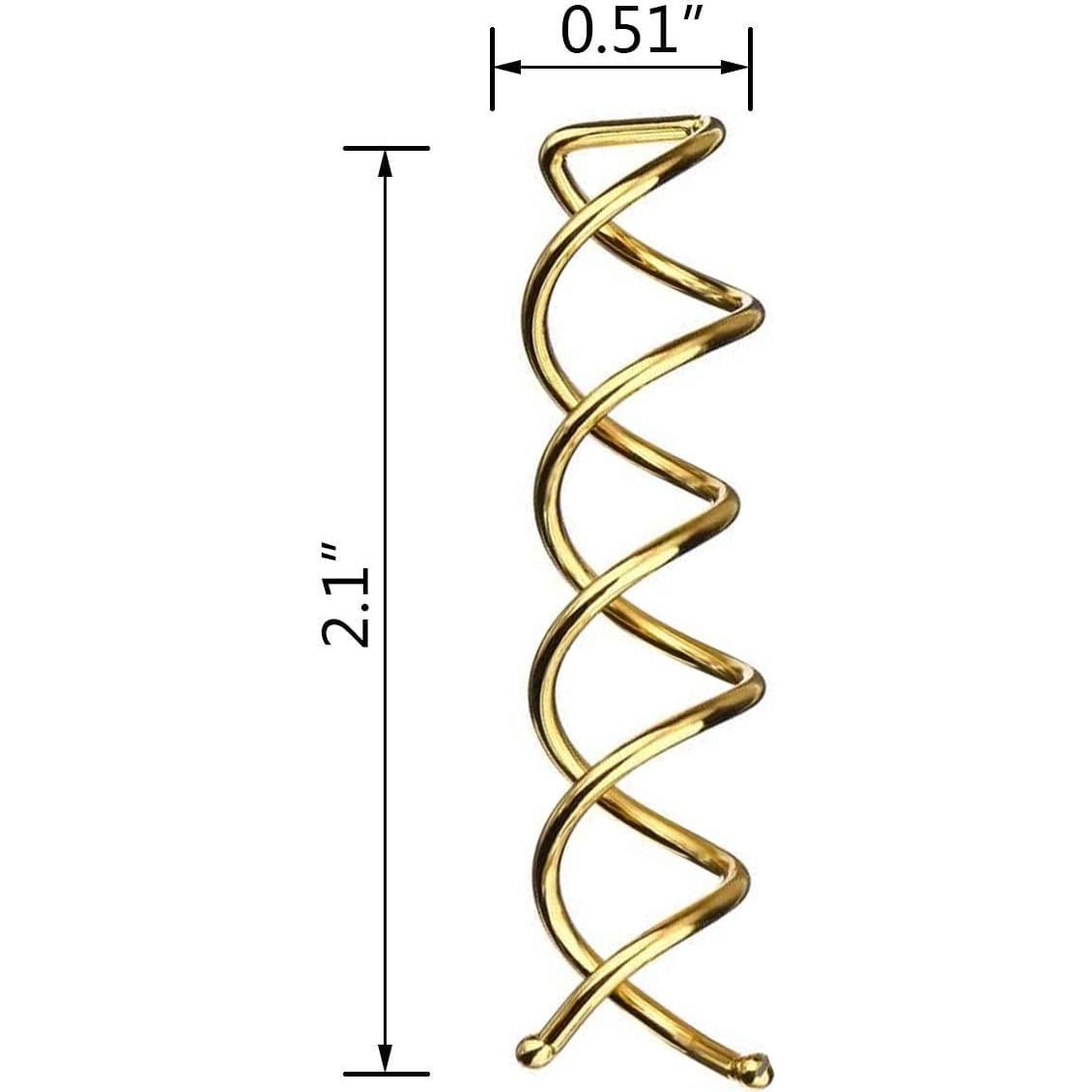 Pinzas de cabello en espiral 10 unidades LHAAAYF rubio