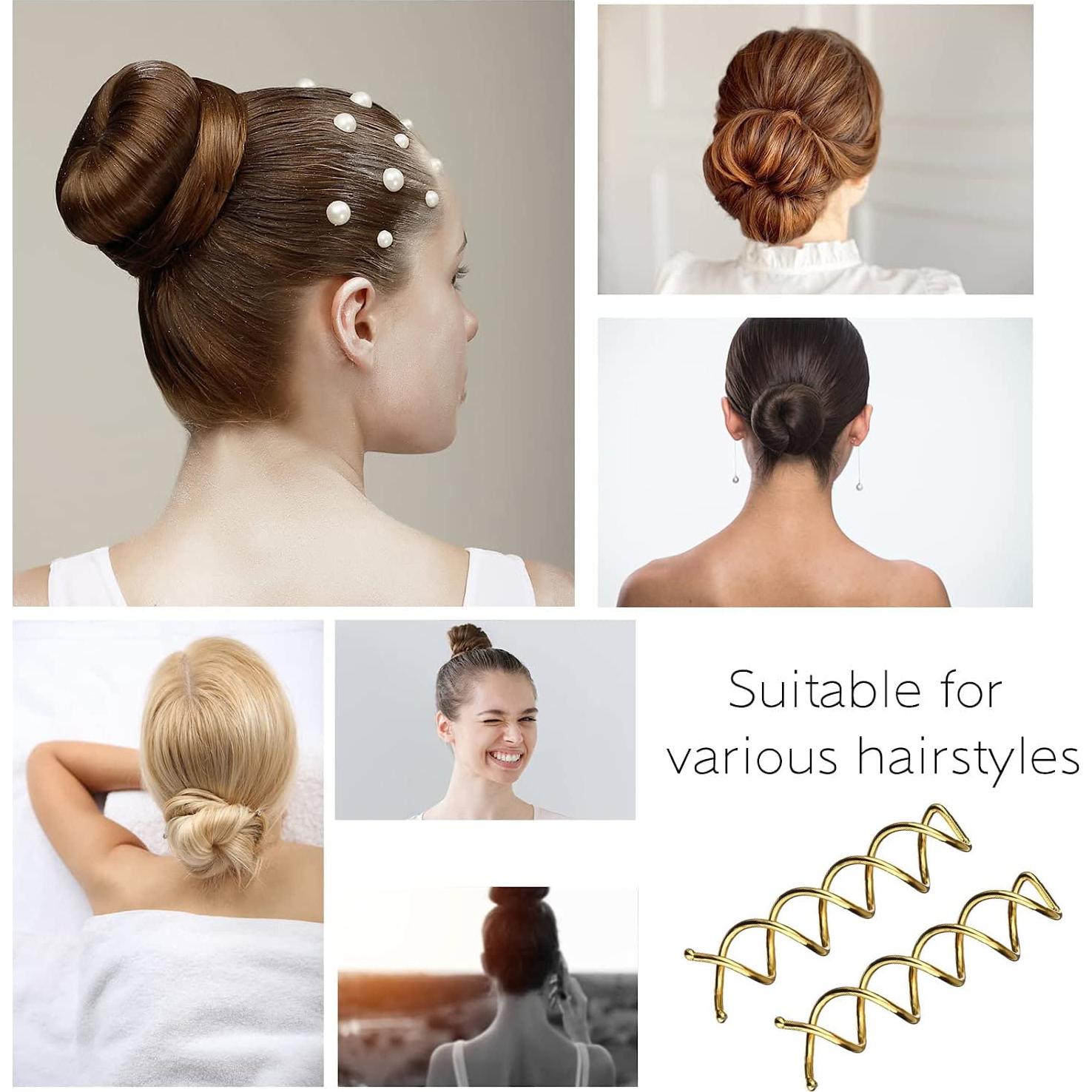 Pinzas de cabello en espiral 10 unidades LHAAAYF rubio