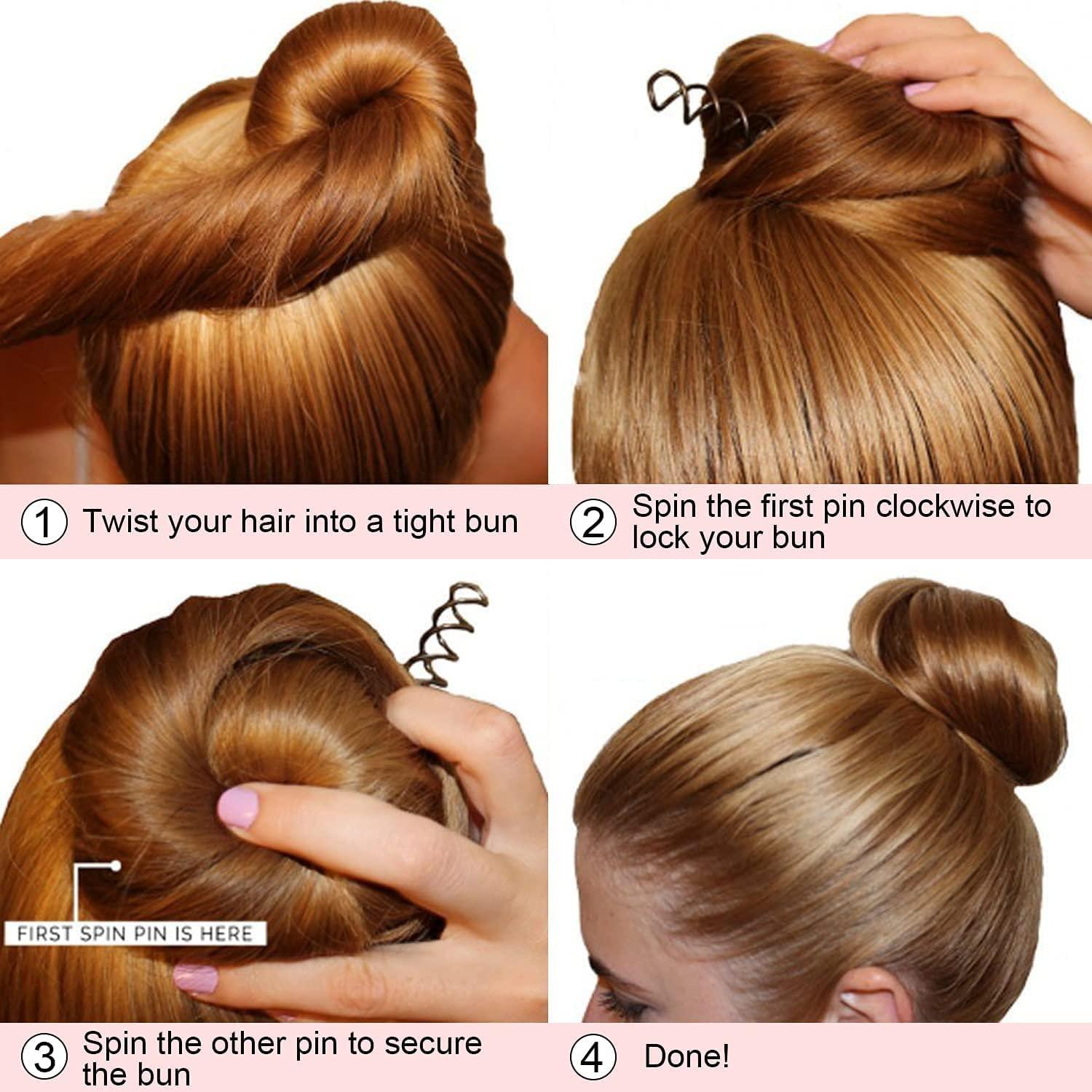 Pinzas de cabello en espiral 10 unidades LHAAAYF rubio