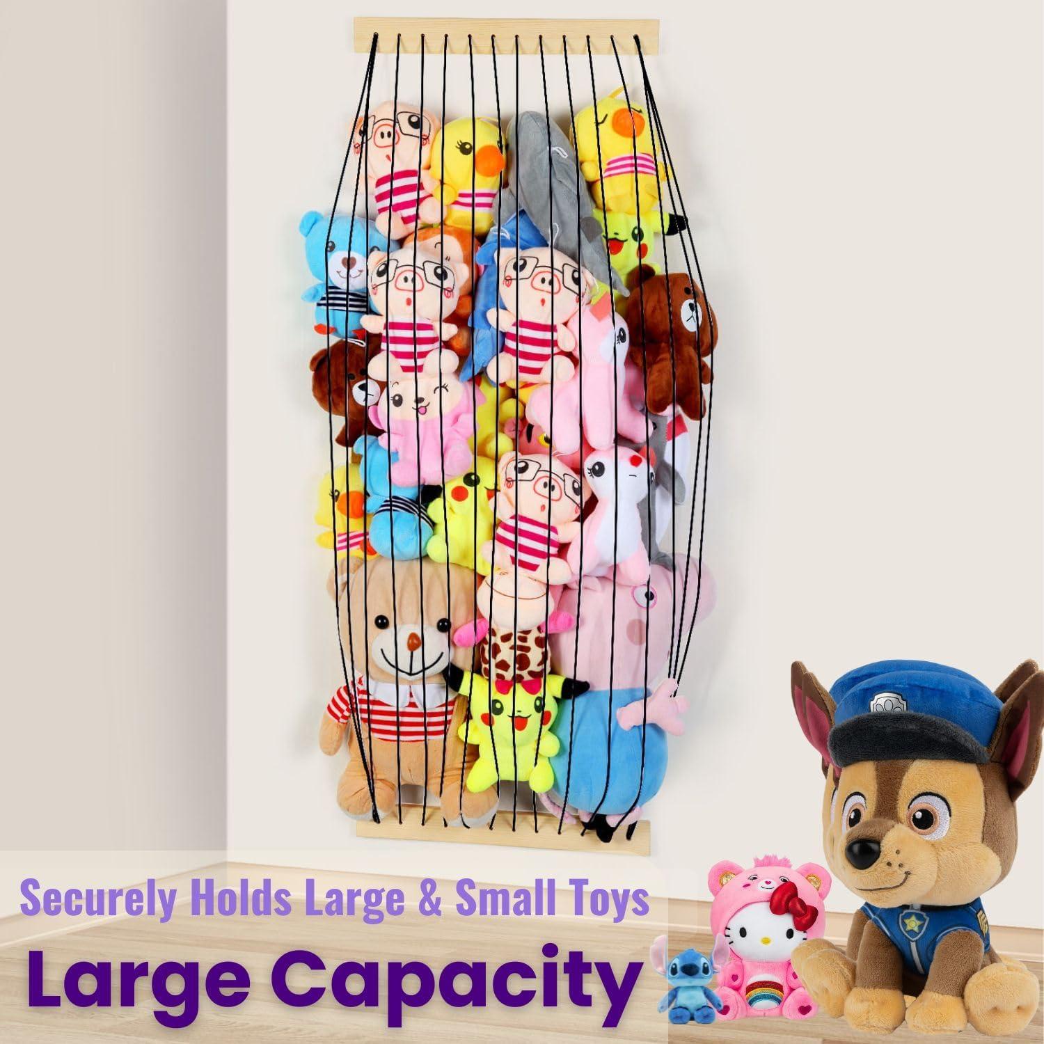 Hamaca de Almacenamiento de Animales de Peluche VOMELON Negro