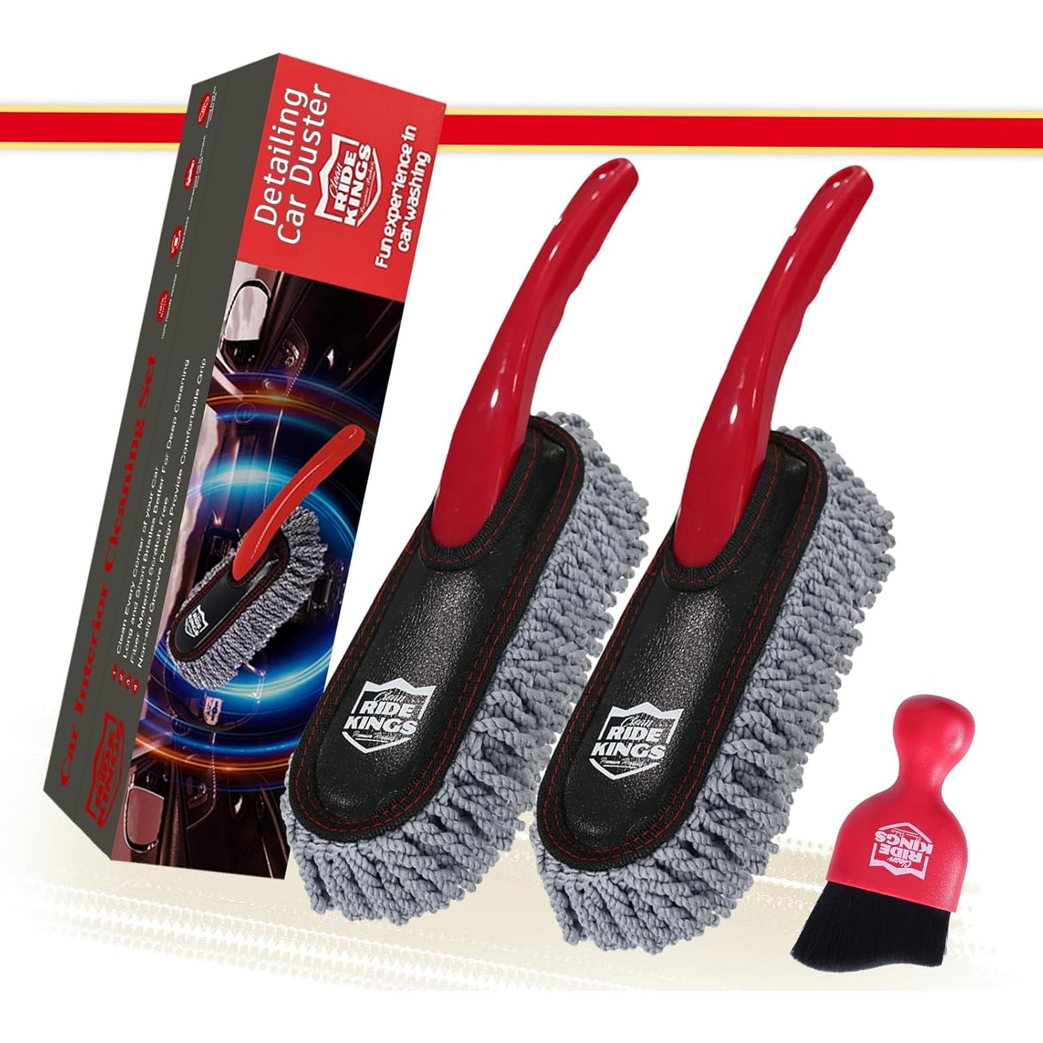 Kit de Limpieza de Coche RIDE KINGS - 3 Piezas, Extra Suave