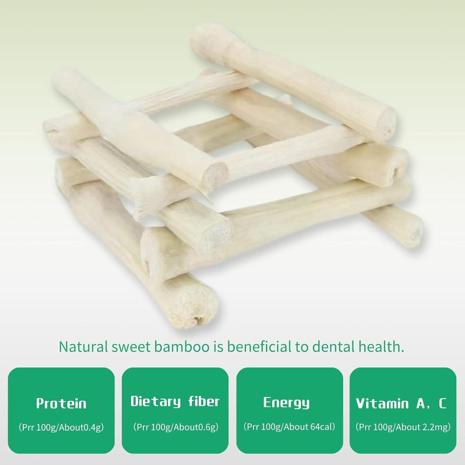 Palitos de Madera de Bambú Dulce Bskllrgo 150g Juguetes Dentales