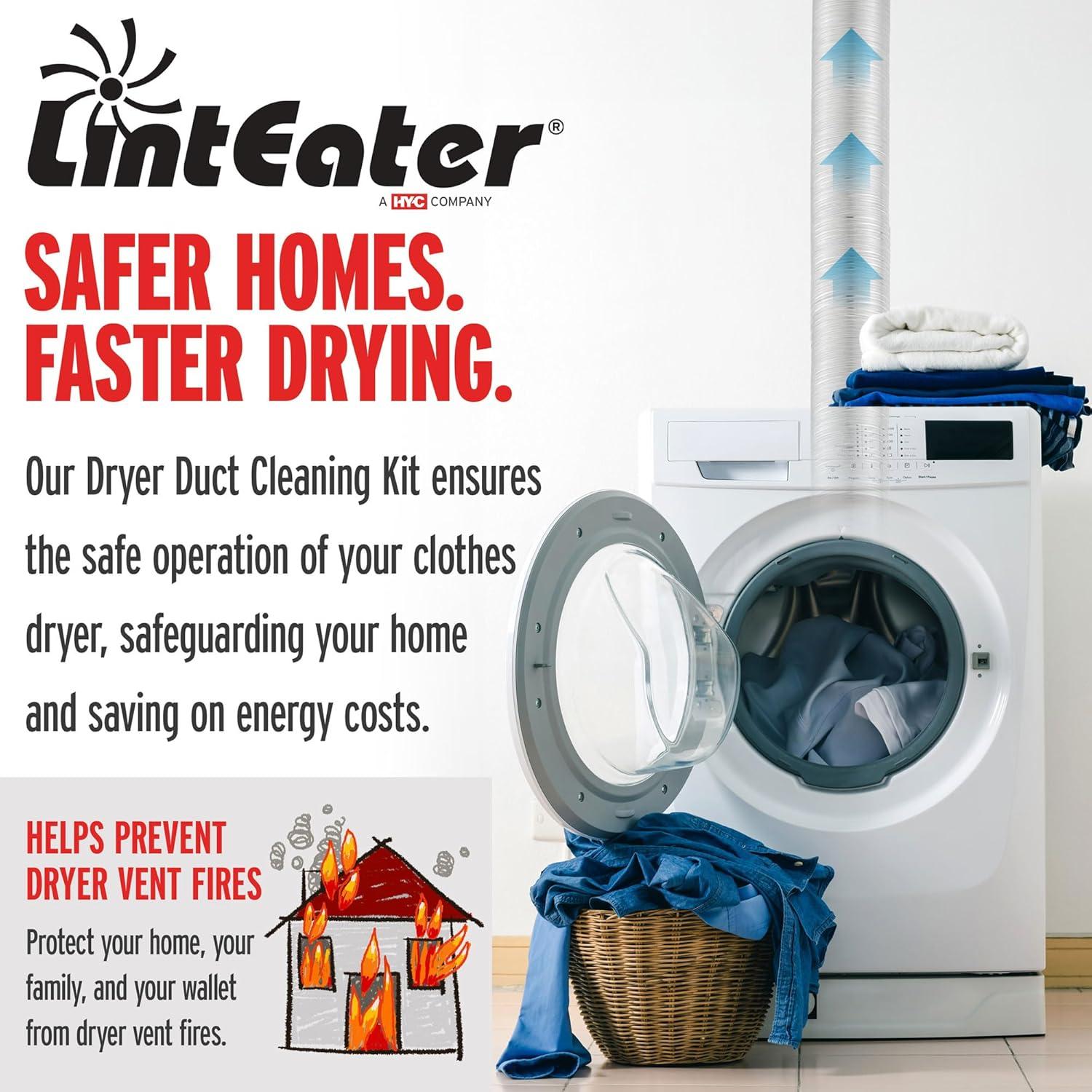 Kit de Limpieza de Conductos de Secadora Gardus RLE24 7,32 m