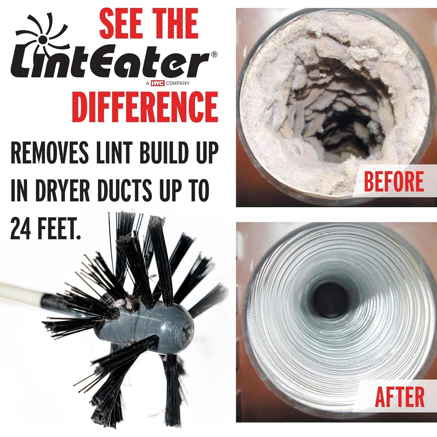 Kit de Limpieza de Conductos de Secadora Gardus RLE24 7,32 m