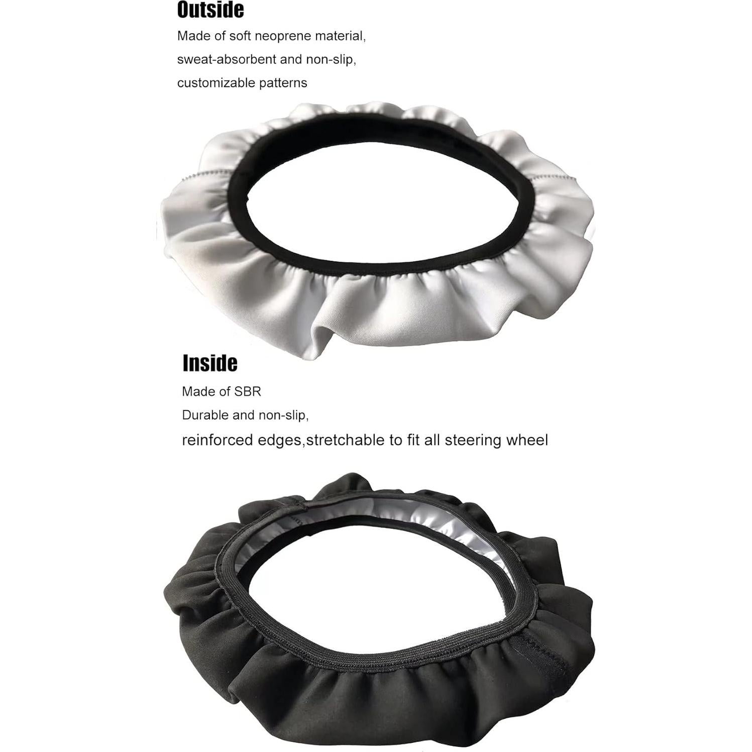 Cubierta de Volante AFPANQZ Antideslizante 35-38cm Bandera América