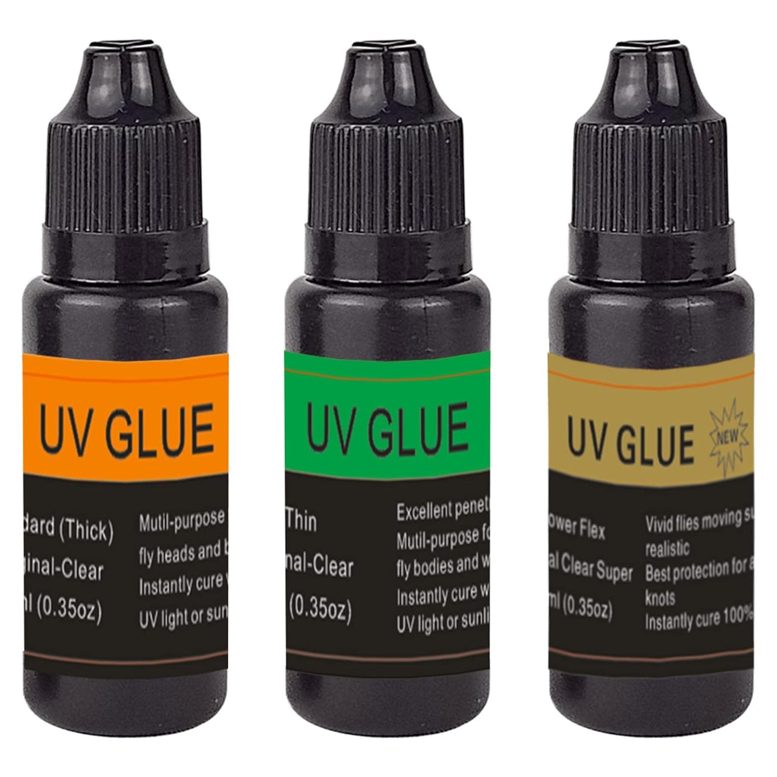 Resina UV Eupheng 3 en 1 para Atar Moscas 10ml Gruesa Fina Flexible