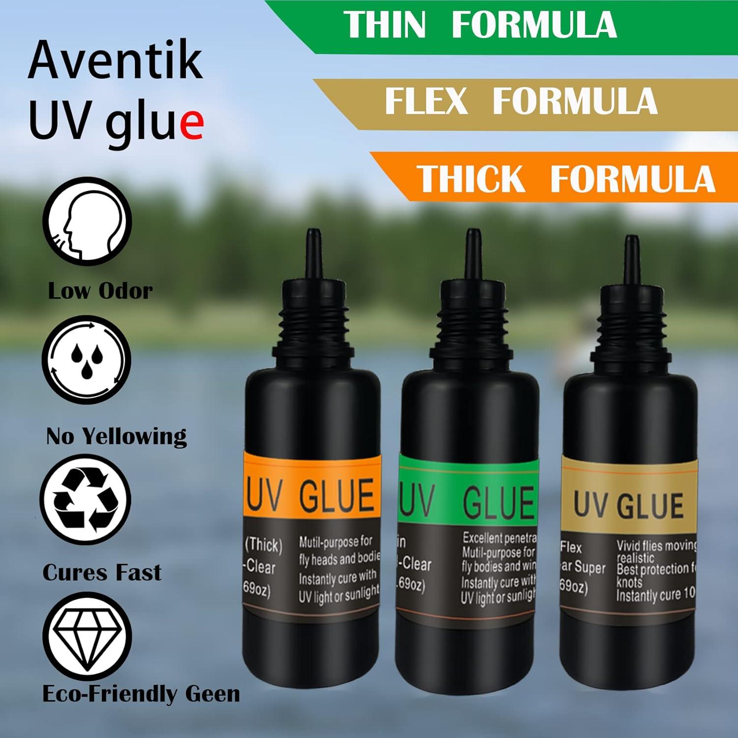 Resina UV Eupheng 3 en 1 para Atar Moscas 10ml Gruesa Fina Flexible