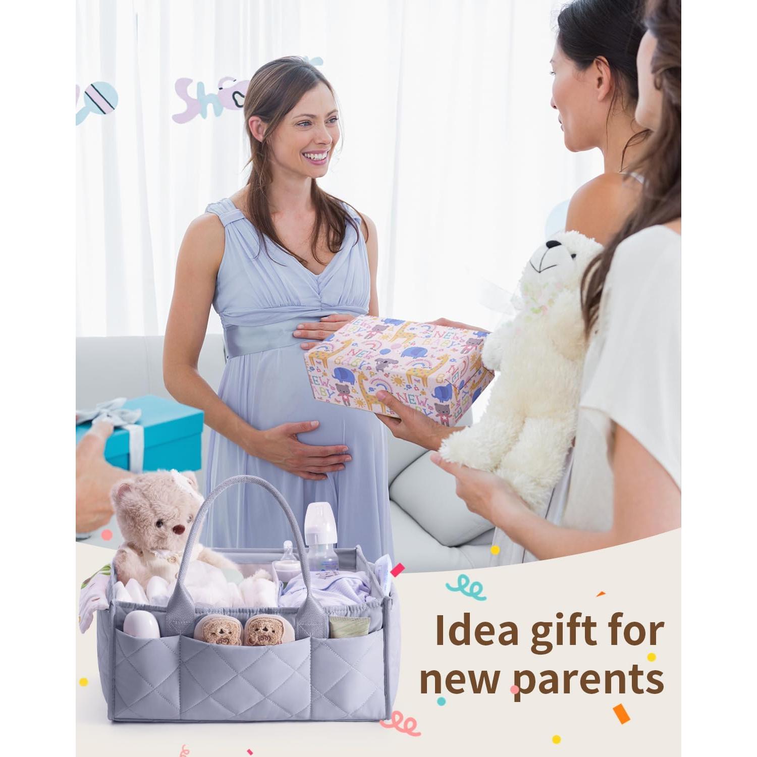 Organizador de Pañales CEI-CEI Grande Gris Plegable con Asas