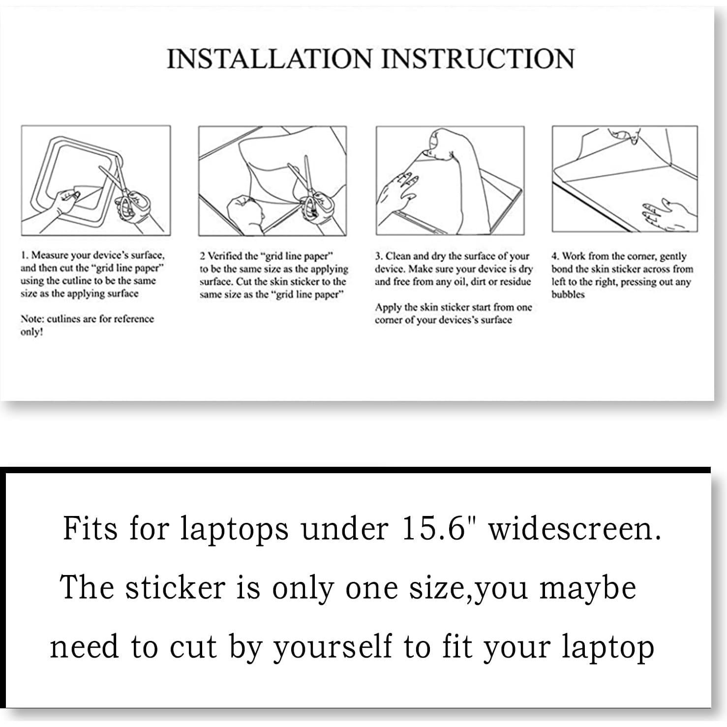 Cubierta de Vinilo para Laptop ToLuLu 15.6" Montaña Abstracta