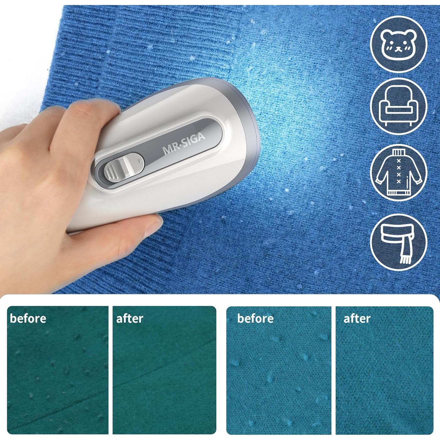 Quitapelusas MR.SIGA Portátil con Luces LED y 2 Cuchillas