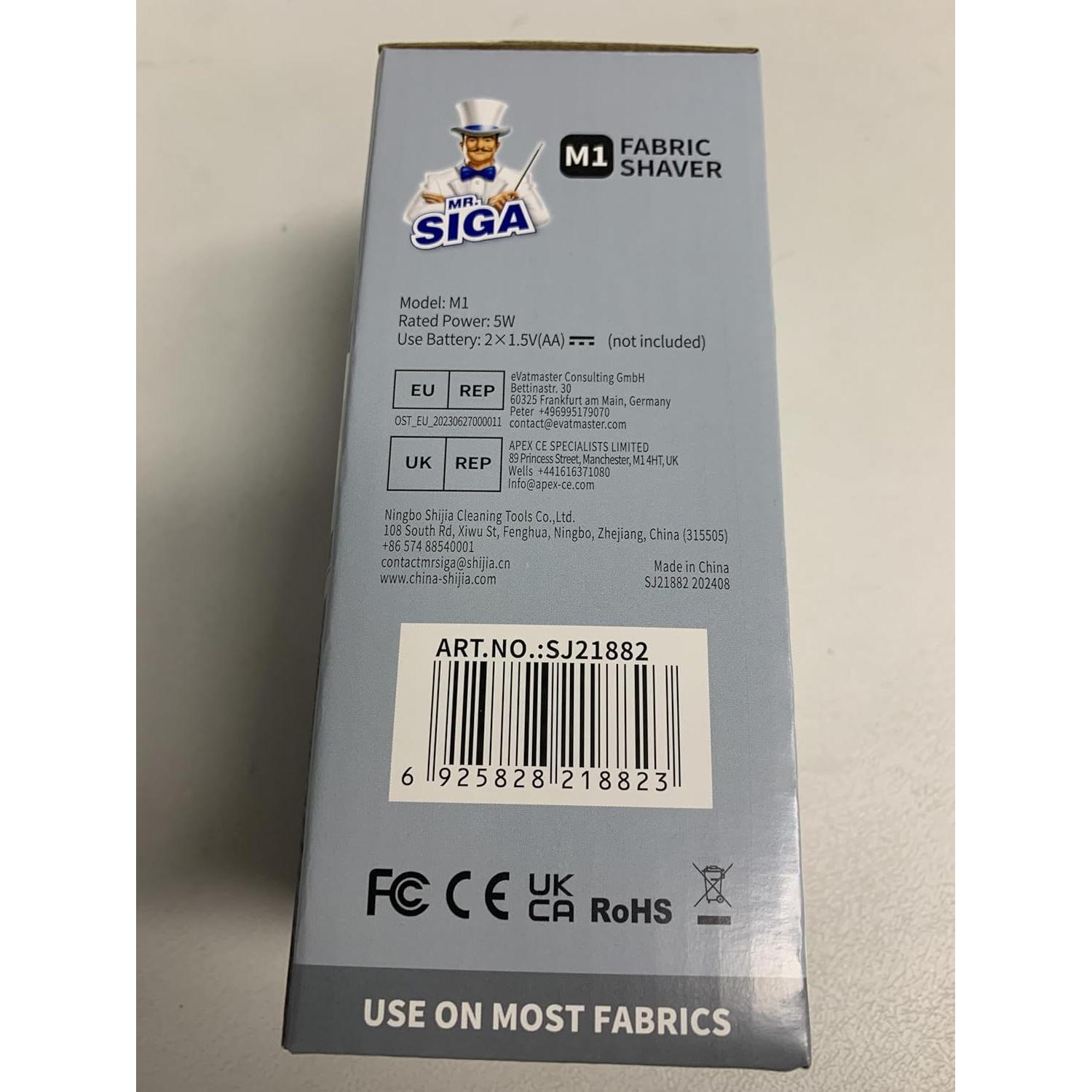 Quitapelusas MR.SIGA Portátil con Luces LED y 2 Cuchillas