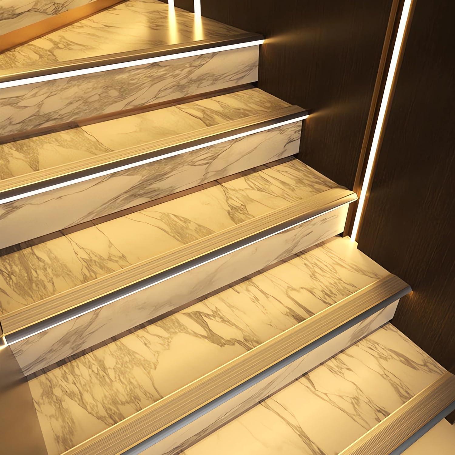 5 Pack Perfil de Aluminio LED Antideslizante ZHAOLIGH 1M Negro