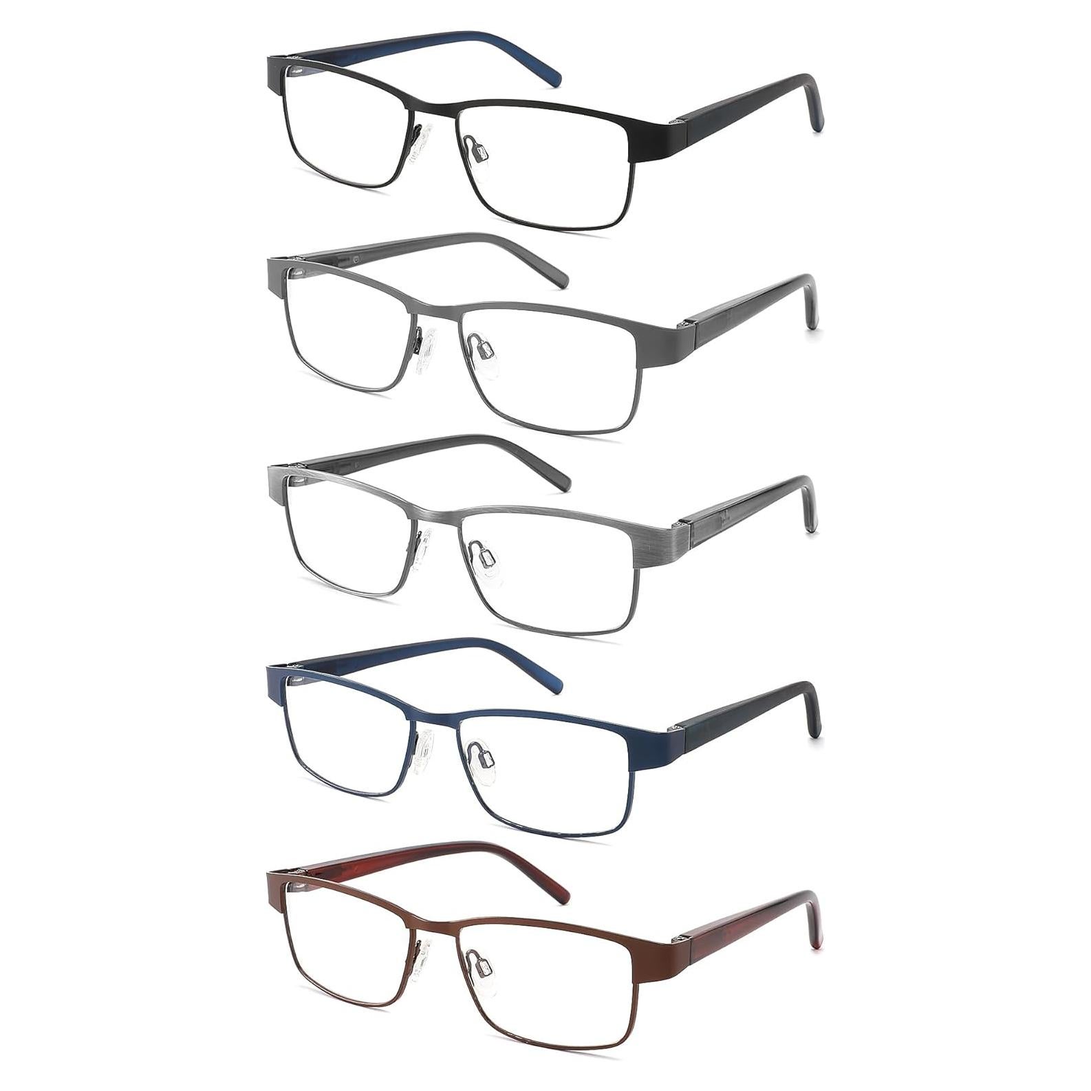 Paquete de 5 Gafas de Lectura RDGNBU para Hombres con Filtro UV400