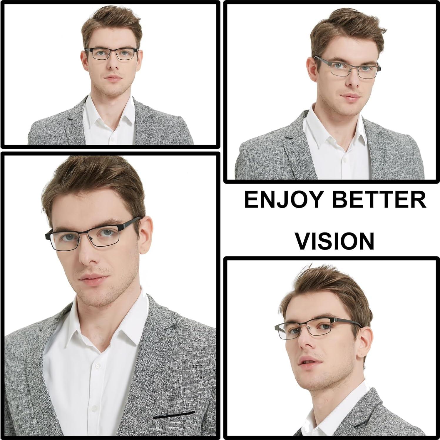 Paquete de 5 Gafas de Lectura RDGNBU para Hombres con Filtro UV400