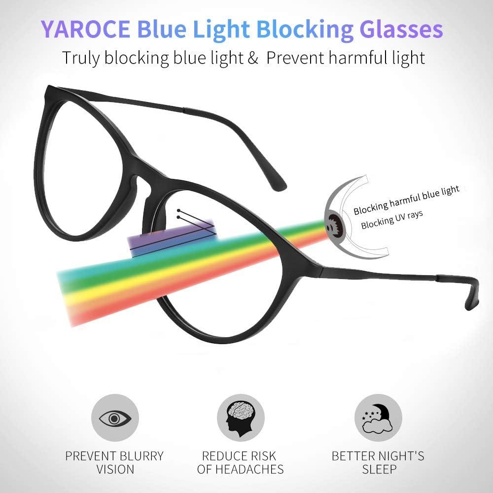 Gafas de Luz Azul YAROCE para Mujeres y Hombres - Anti Reflejo