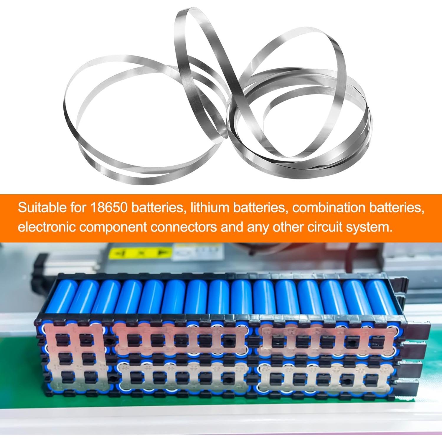 Tira de Níquel 0.1mm x 8mm HARFINGTON 3m para Baterías