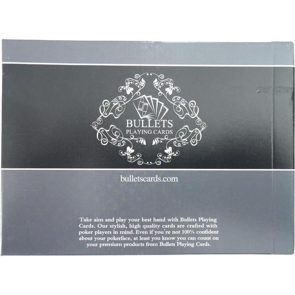 Barajas Bullets - 2 Barajas de Póker Impermeables 52 Cartas