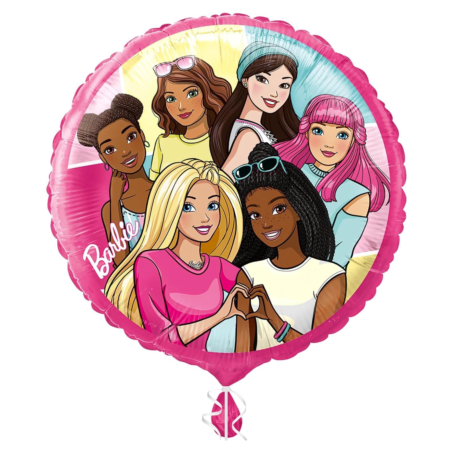 Globo de Foil Multicolor Barbie - 45.72 cm, 1 Cuenta