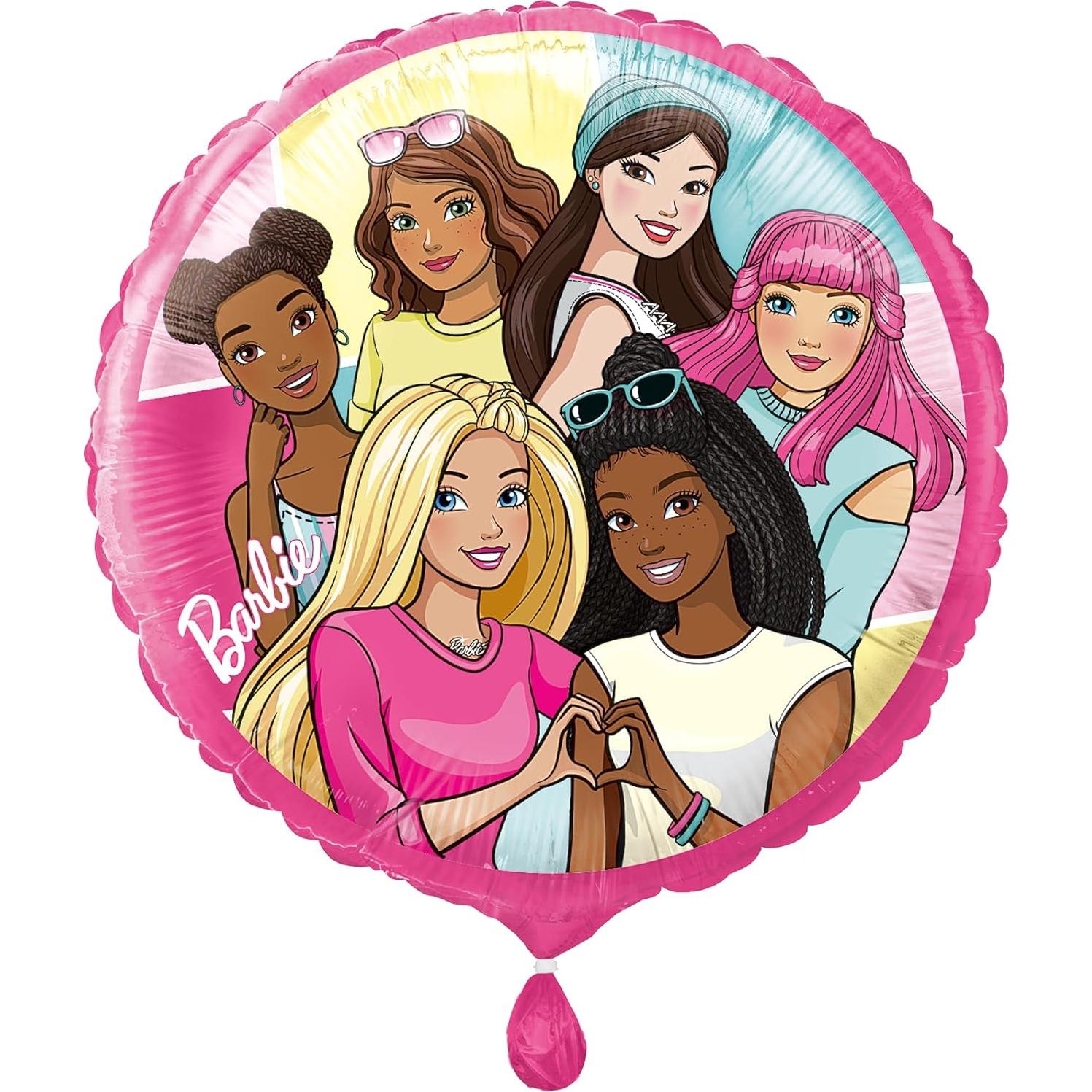 Globo de Foil Multicolor Barbie - 45.72 cm, 1 Cuenta