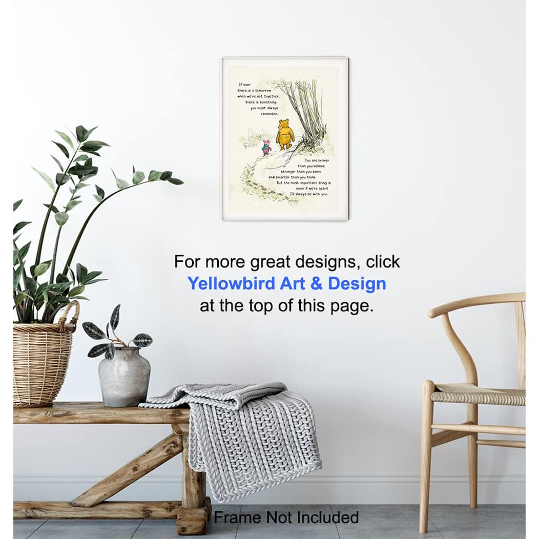 Arte de Pared Winnie - Decoración Infantil - 8x10 y 11x14 cm