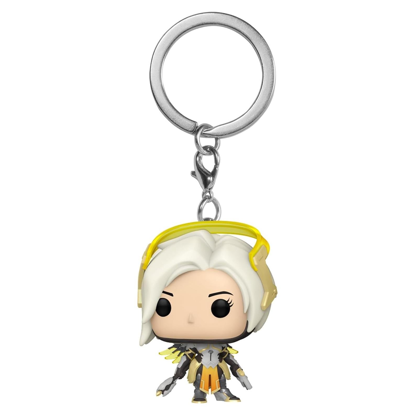 Funko POP! Keychain: Overwatch 2 - Mercy Novelty Keyring - Collectable Mini Figure - Stocking Filler - Gift Idea - Official Merchandise - Video Games Fans - Backpack Decor