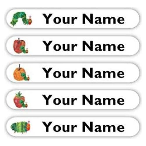 Etiquetas Personalizadas Oliver 100 Unidades La Oruga Muy Hambrienta