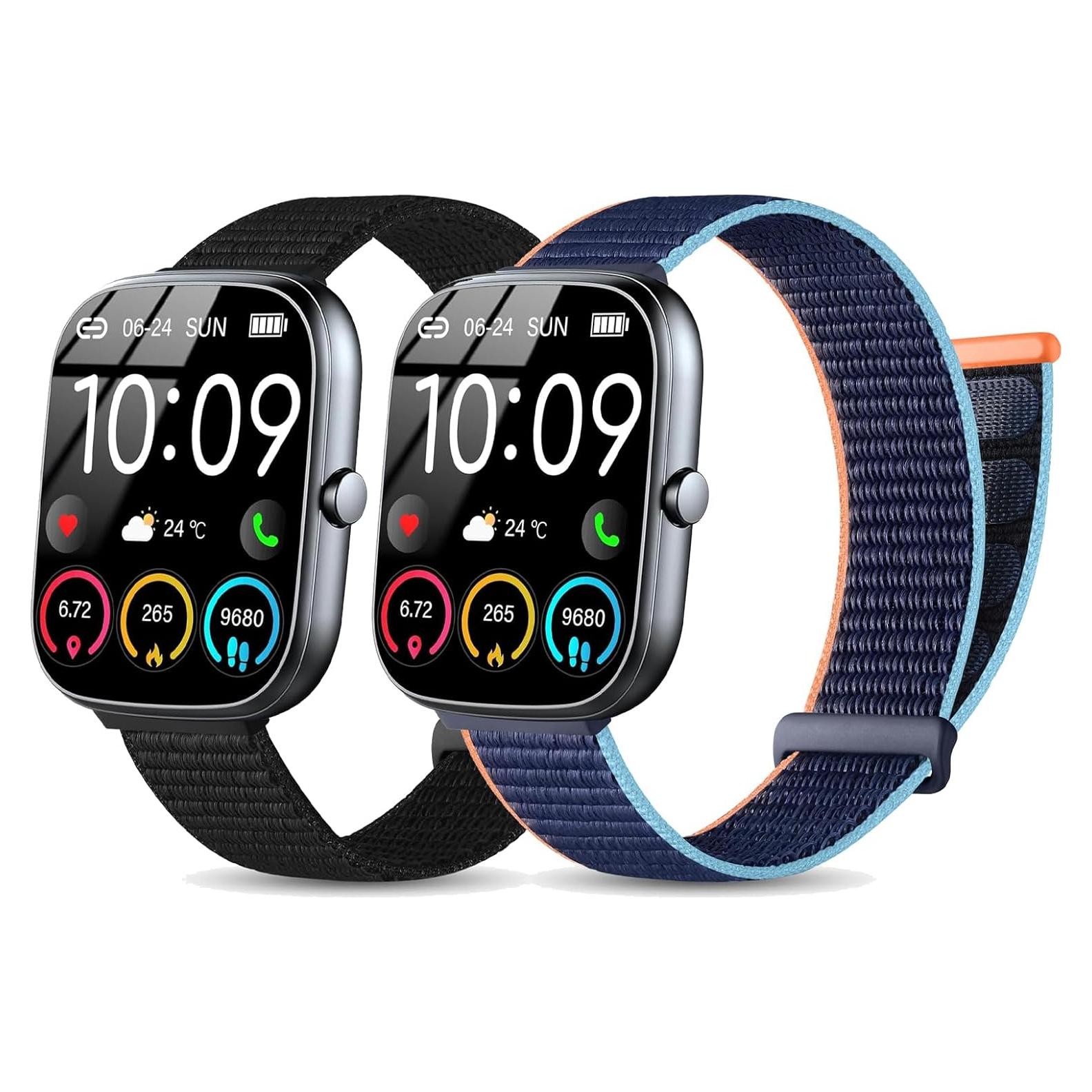 Bandas de Reloj Inteligente SUGARJAR 22mm Nylon para IDW13/IDW16/IDW19