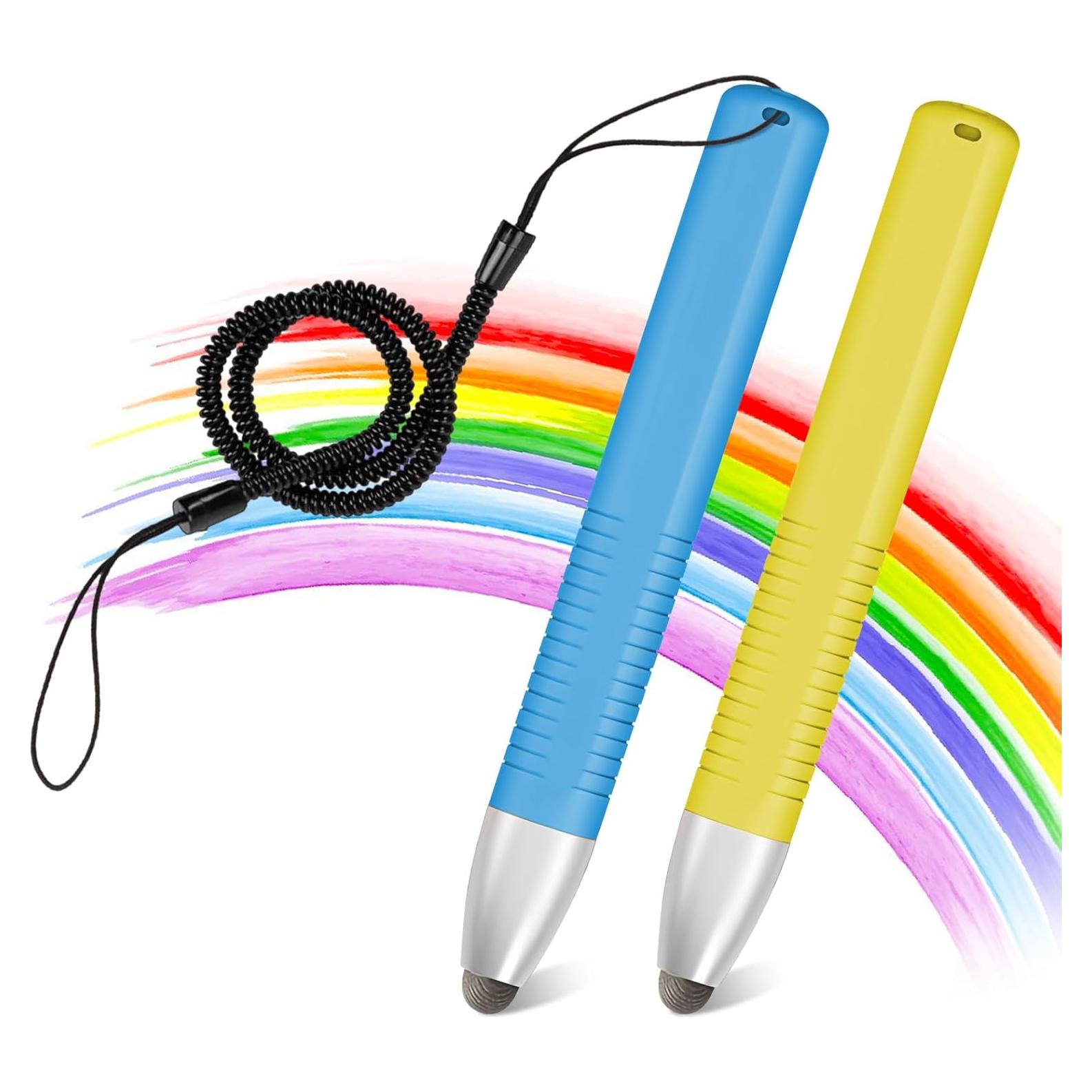 2 Lápices Estilográficos para Niños smrtcol con Cable Resorte