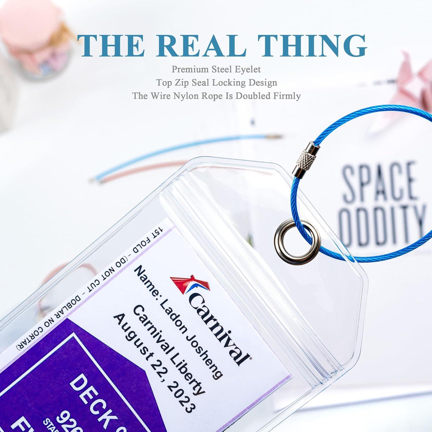 Esenciales de Crucero Jollyants - 10 Etiquetas de Equipaje Claras