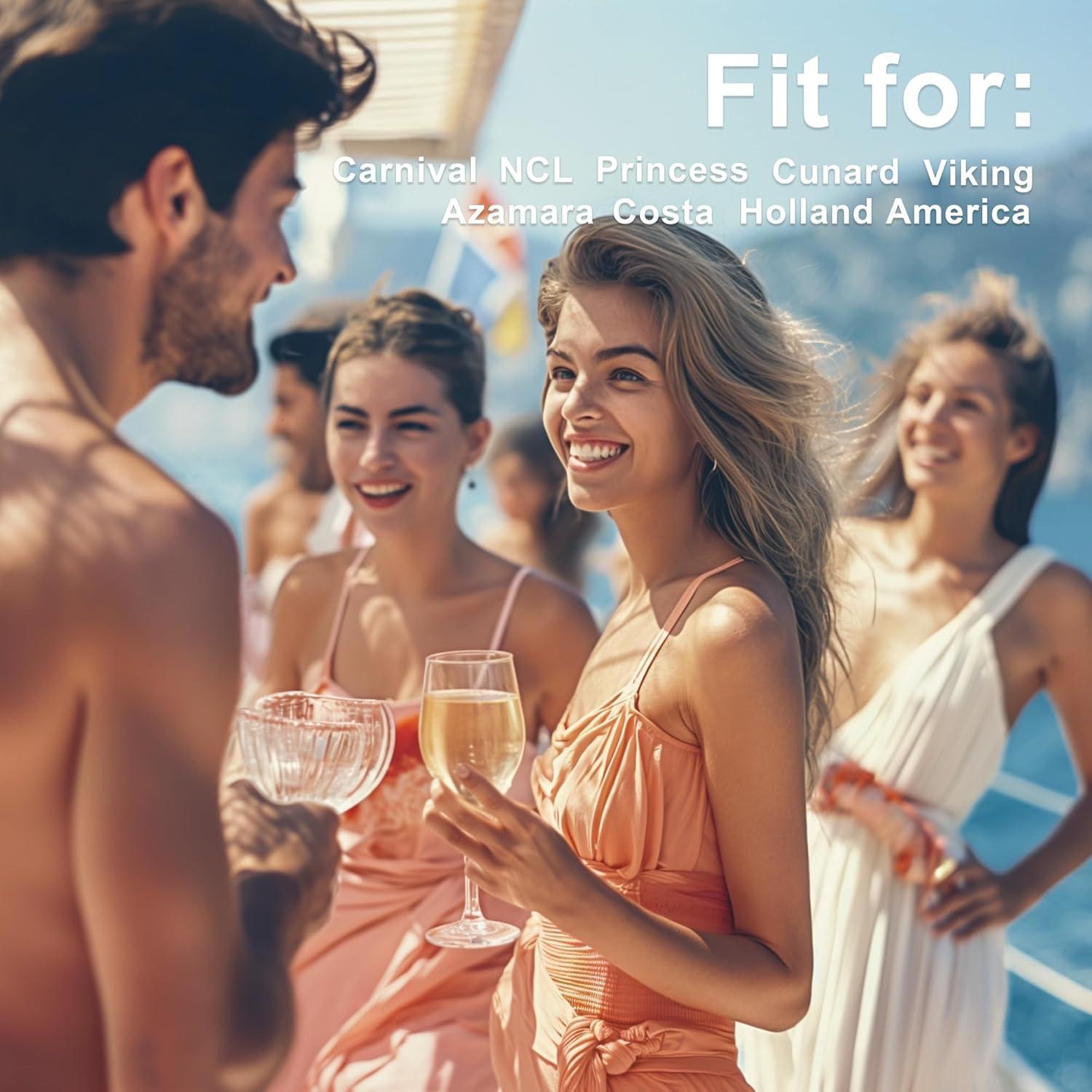 Esenciales de Crucero Jollyants - 10 Etiquetas de Equipaje Claras