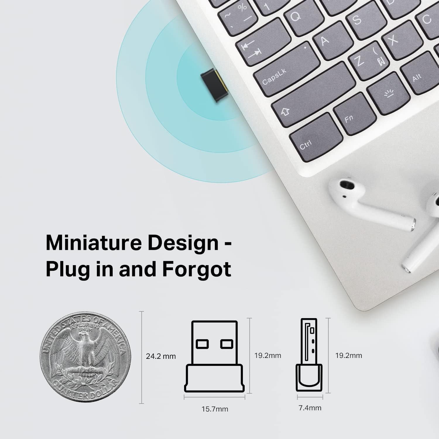 Adaptador USB Bluetooth WiFi TP-Link Archer T2UB Nano 2-en-1