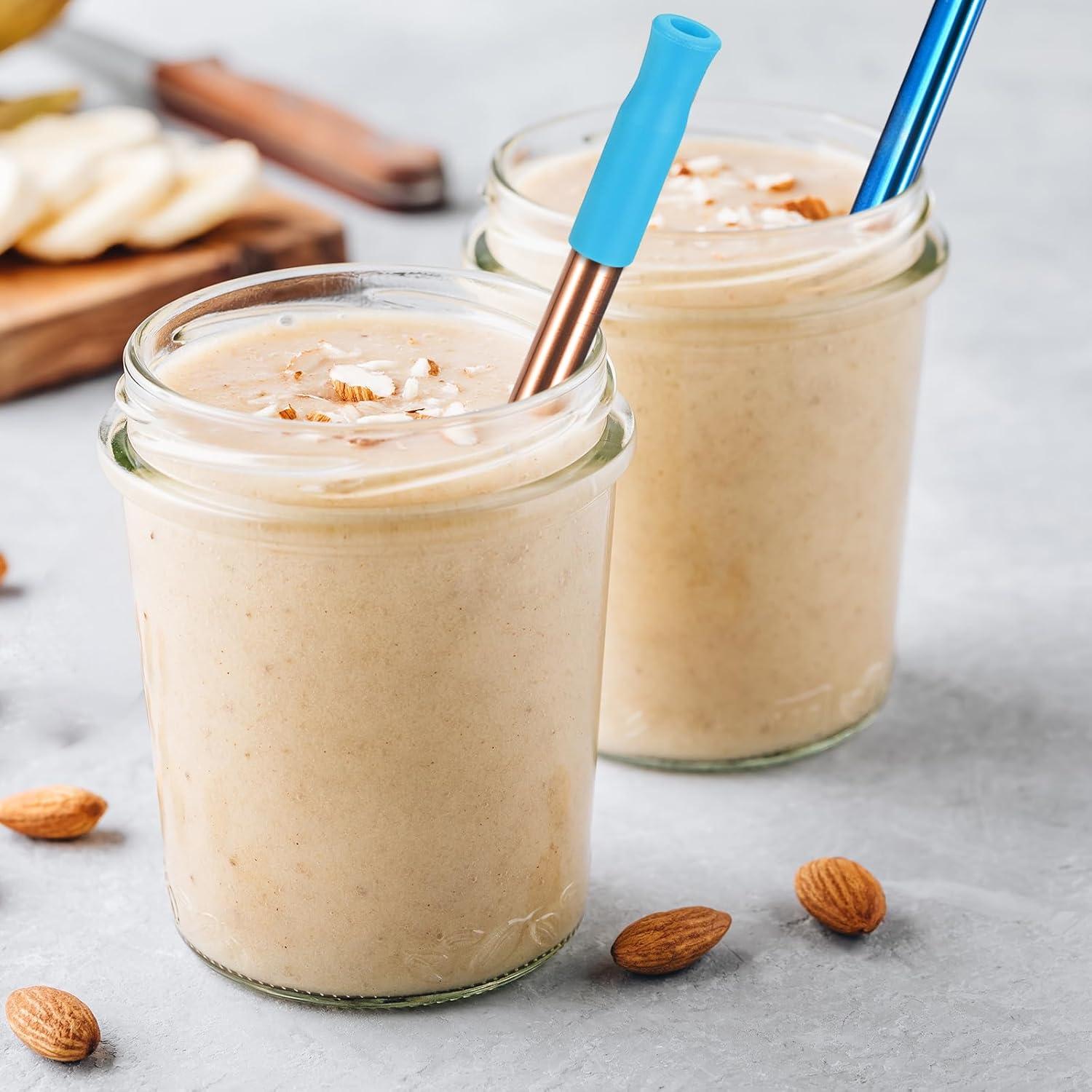 Puntas de Pajitas de Silicona Reutilizables uxcell 8 Piezas 6mm