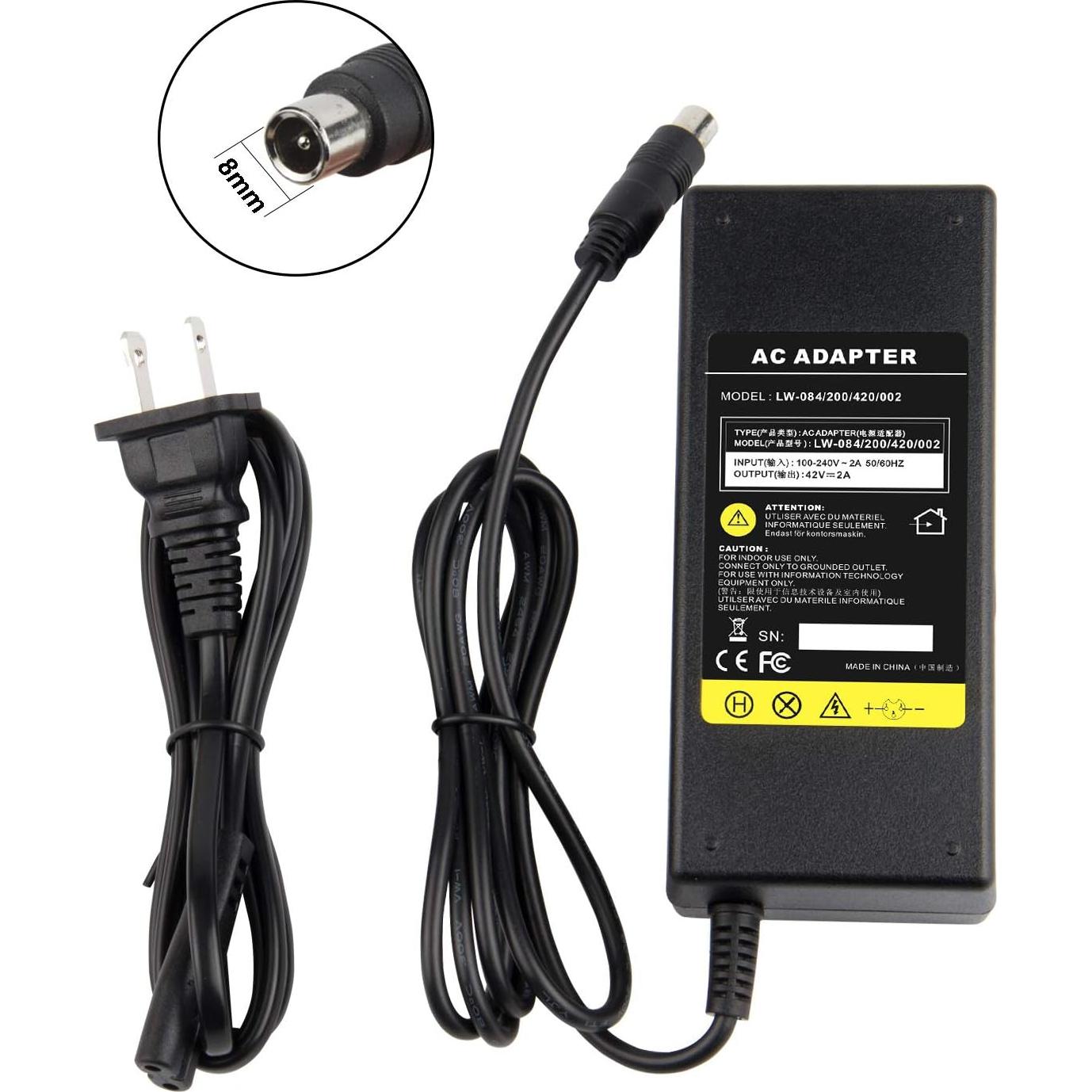 Cargador 42V 2A Segway Ninebot para scooters eléctricos