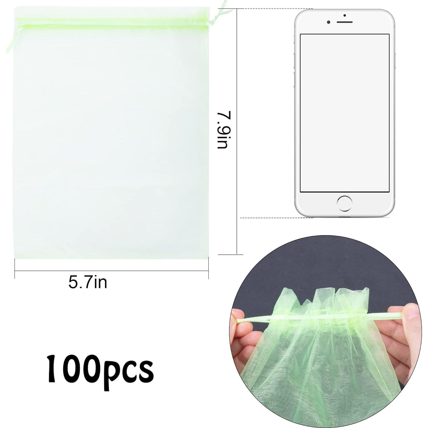 Bolsas de Protección para Frutas Verdes moonoom 15x20 cm - 100 Piezas