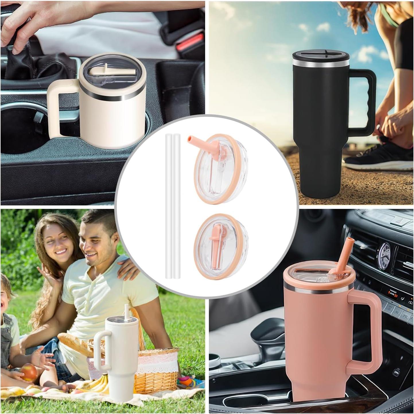 Tapa de Reemplazo InsCrea para Vaso Stanley 40 oz con Popote