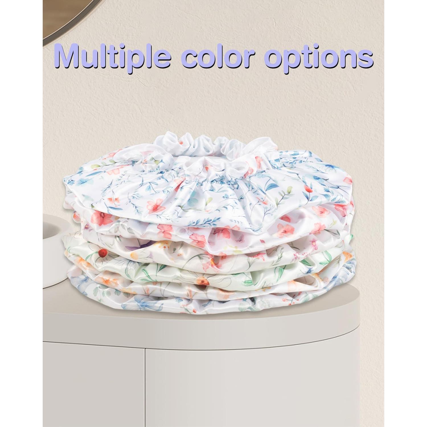 Gorro de Ducha Impermeable Auban Doble Capa para Cabello Largo