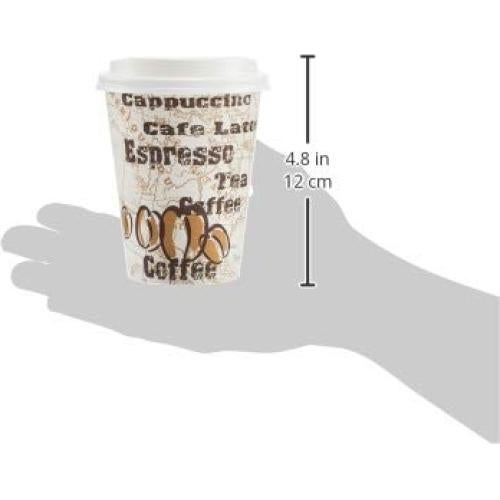 Tazas de papel desechables Amazon Basics 12 oz 100 unidades