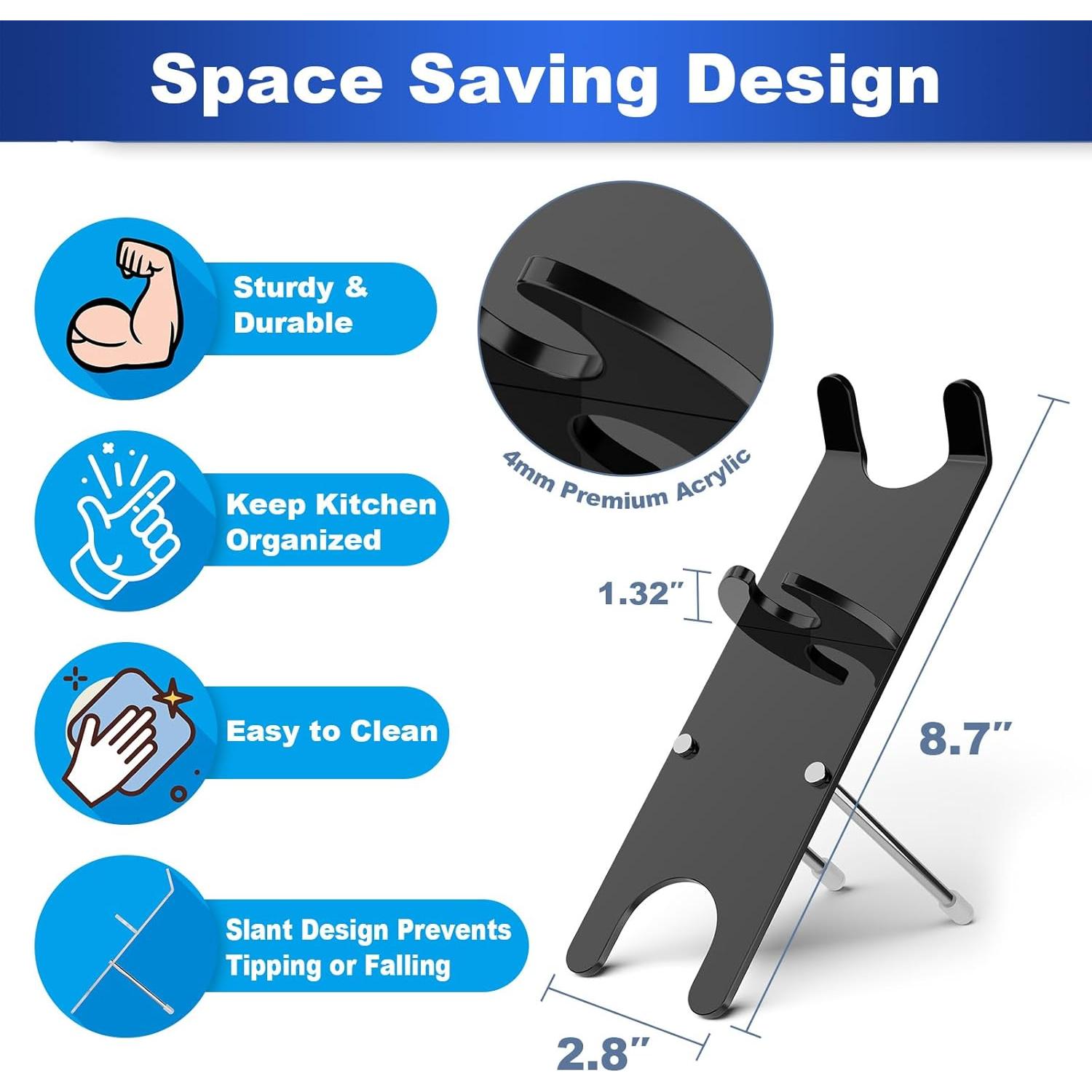Soporte de Acrílico para Espumador de Leche Homakover