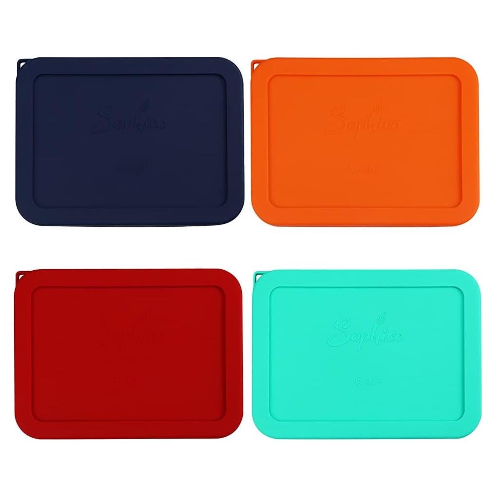 Tapa de Silicona Rectangular SOPHICO 6 Tazas Antifugas