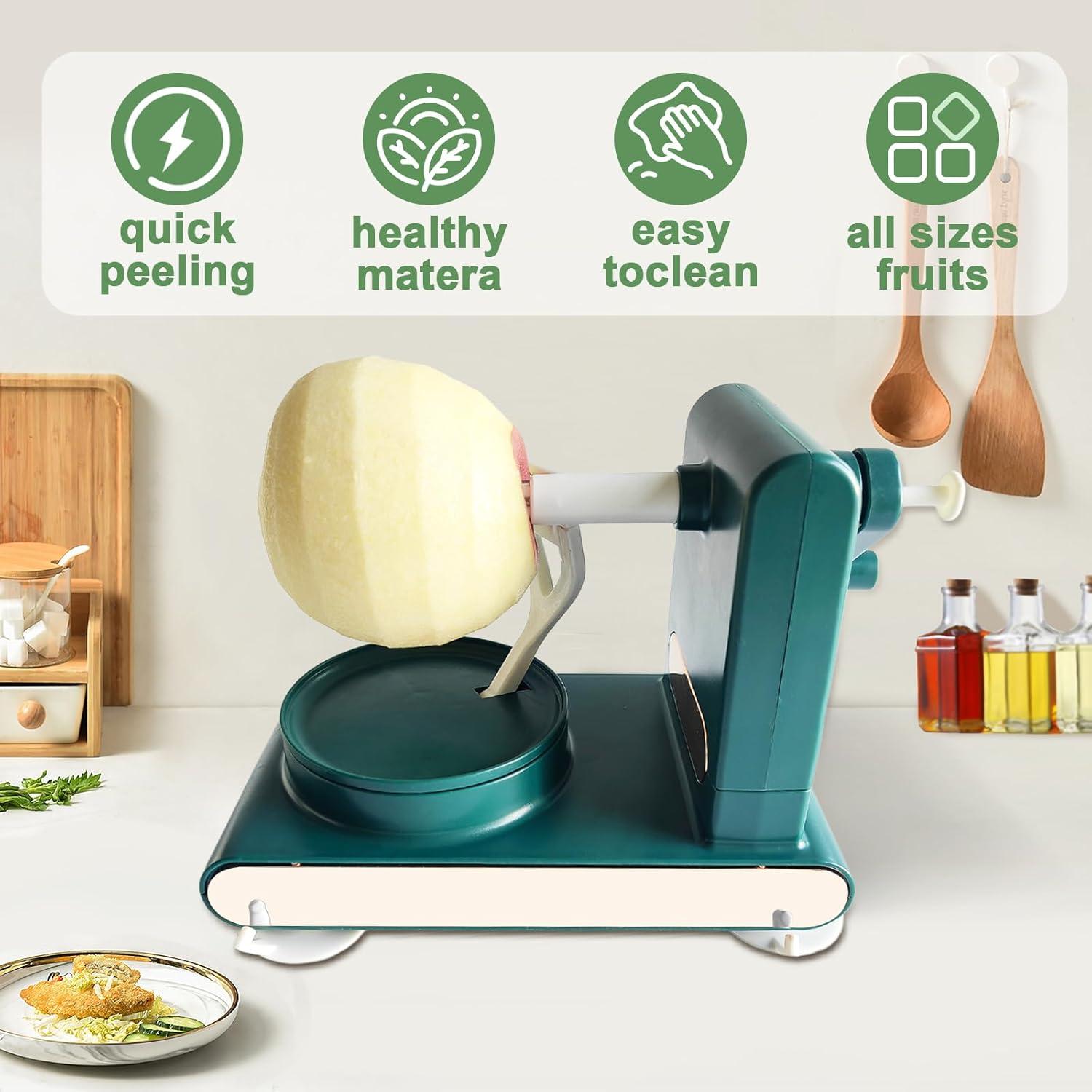 Pelador de Manzanas CanVrinxol Verde - Acero Inoxidable, Rápido