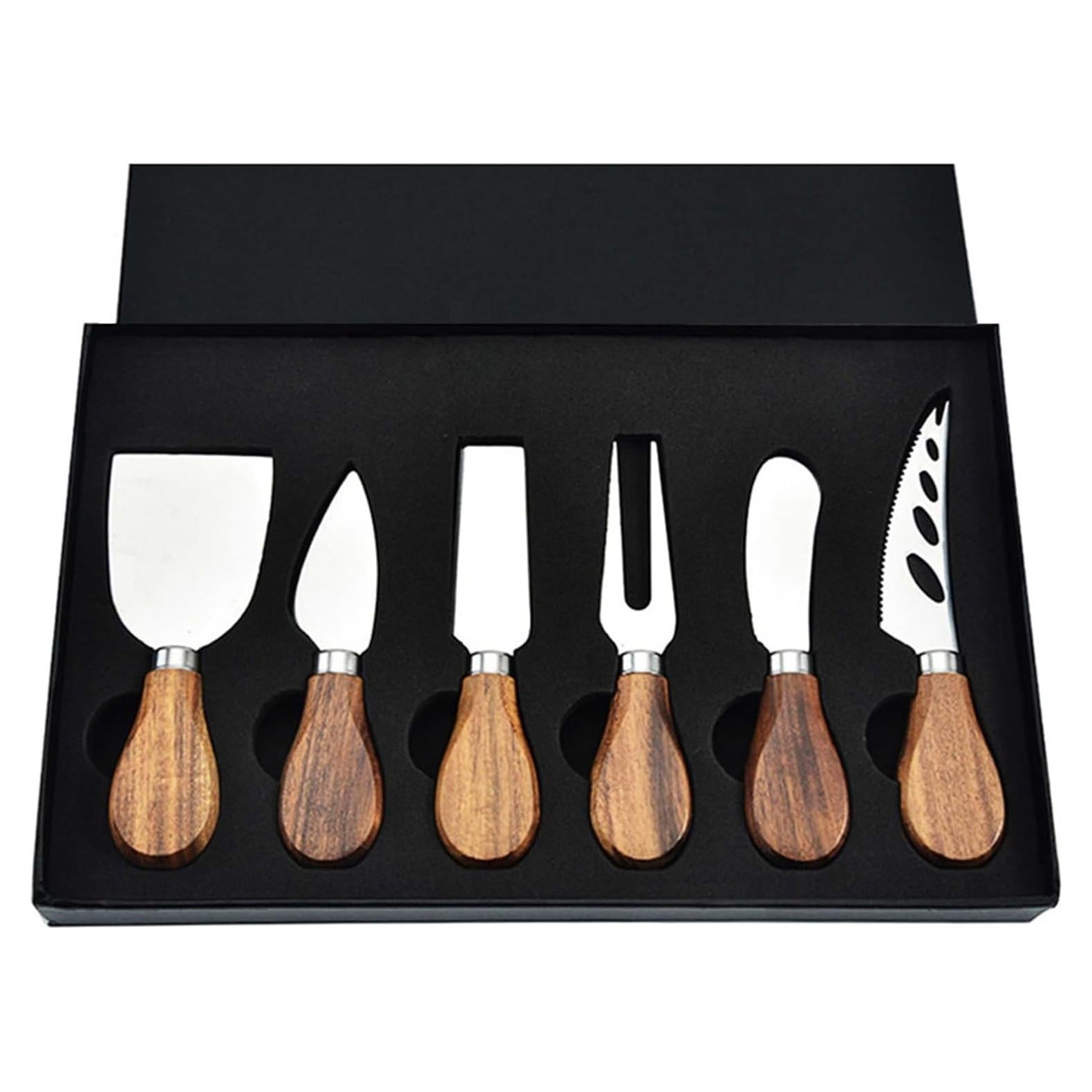 Juego de cuchillos para queso 6 piezas PBXZET Acacia