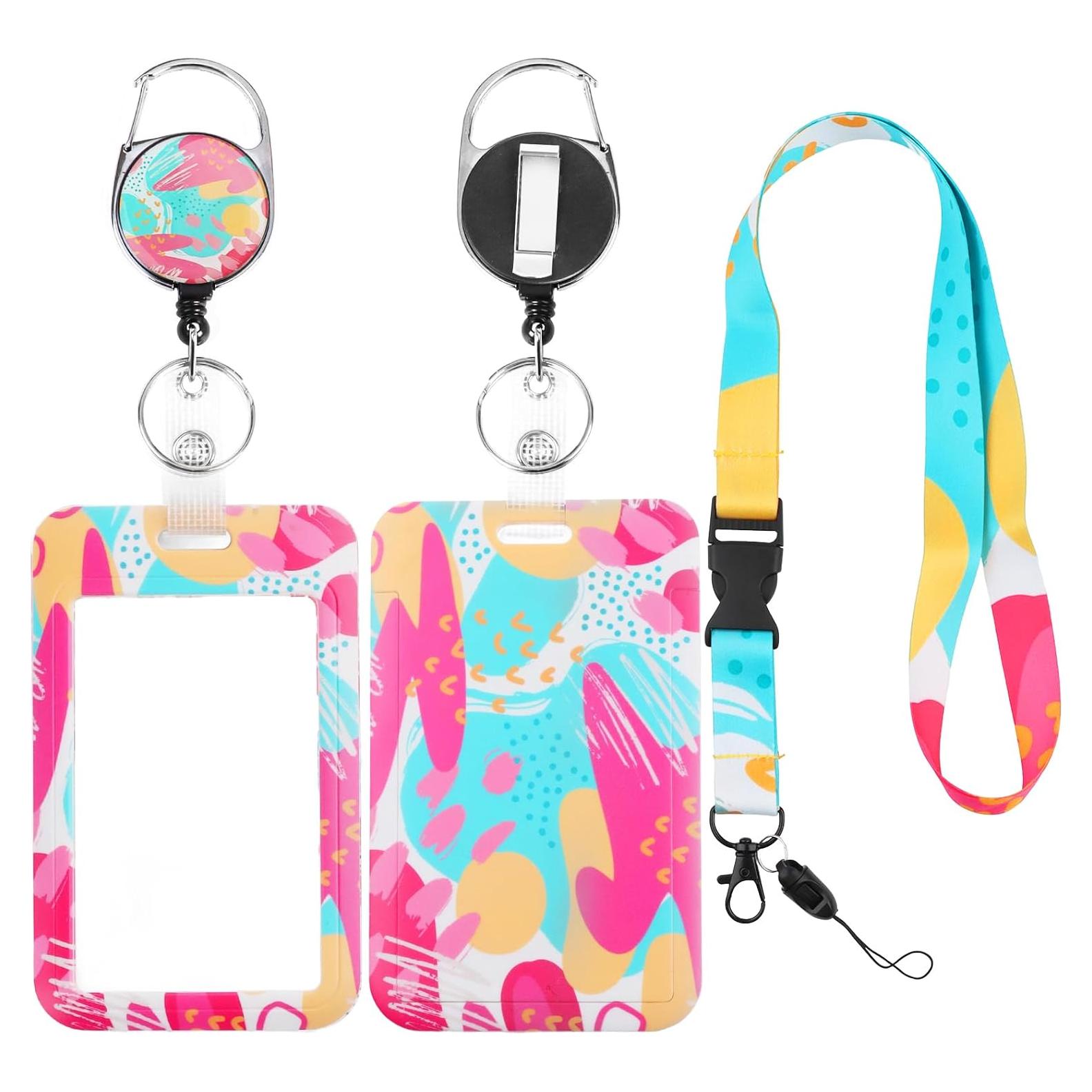 Soporte de Identificación Retráctil Eeffzia con Mosquetón 48.8cm