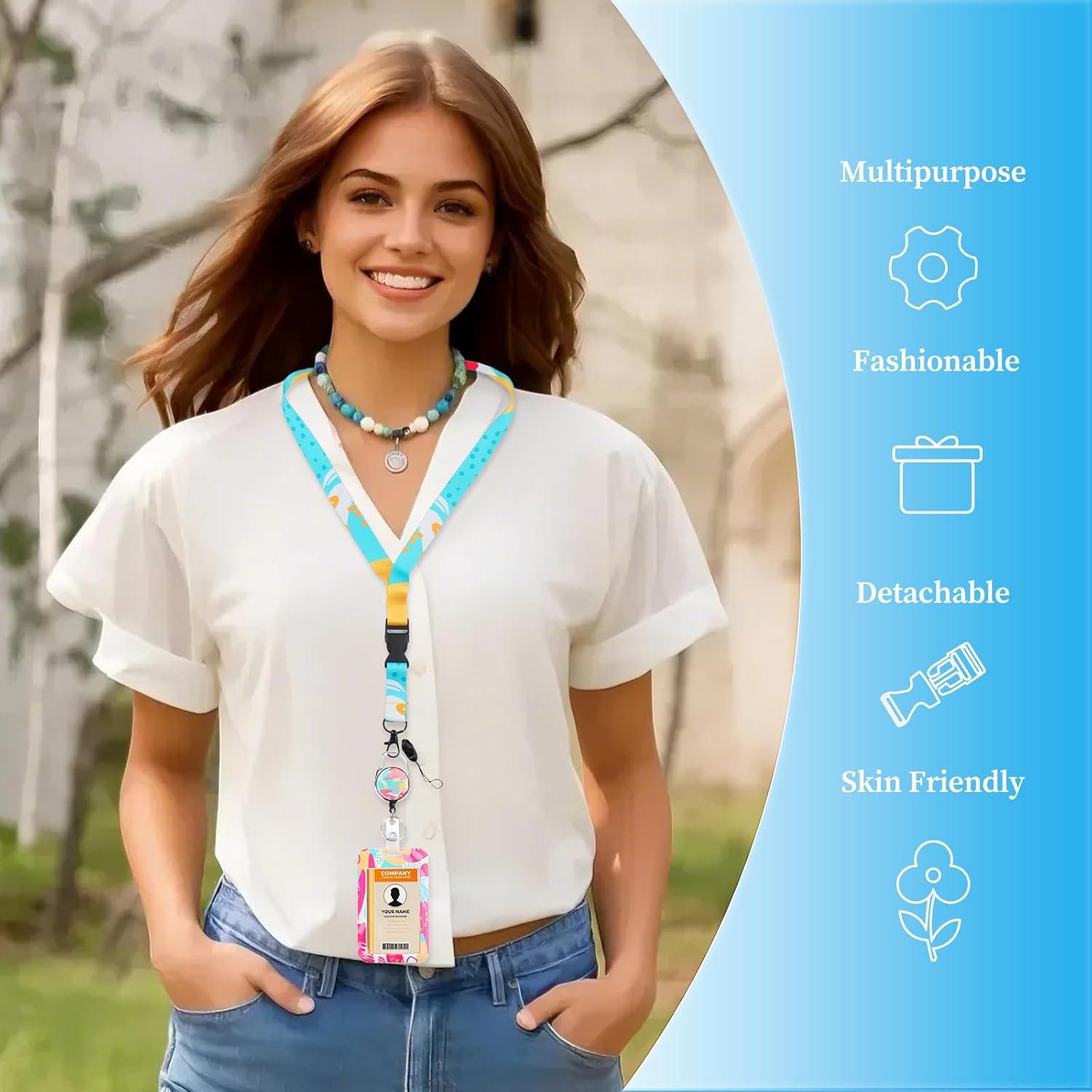 Soporte de Identificación Retráctil Eeffzia con Mosquetón 48.8cm