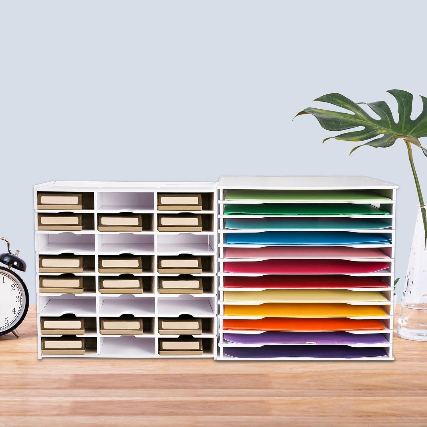 Soporte Organizador de Punches SANFURNEY Montado en Pared Blanco