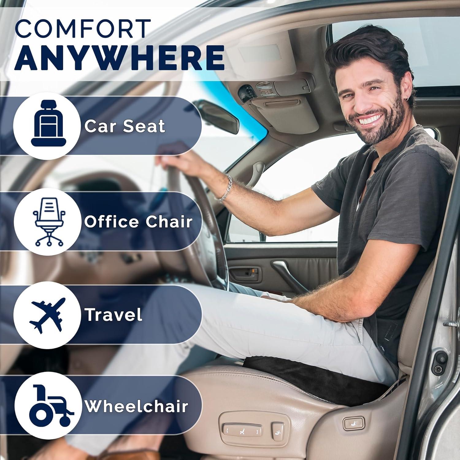 Cojín de Asiento Ergonómico ComfiLife 100% Espuma - Negro