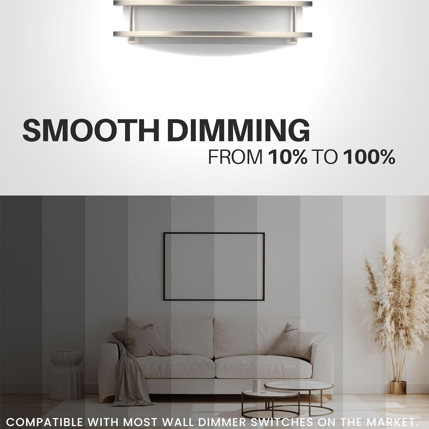 Luz de Techo LED DYMOND 30.48 cm Regulable 5 Temperaturas