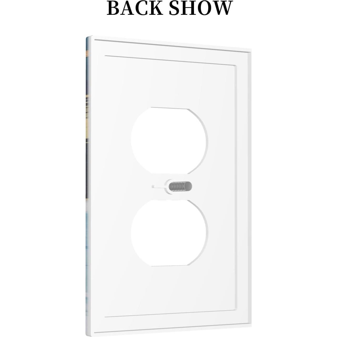 Placa de Pared Dúplex Yamxbfa 1 Gang Mármol Azul Dorado