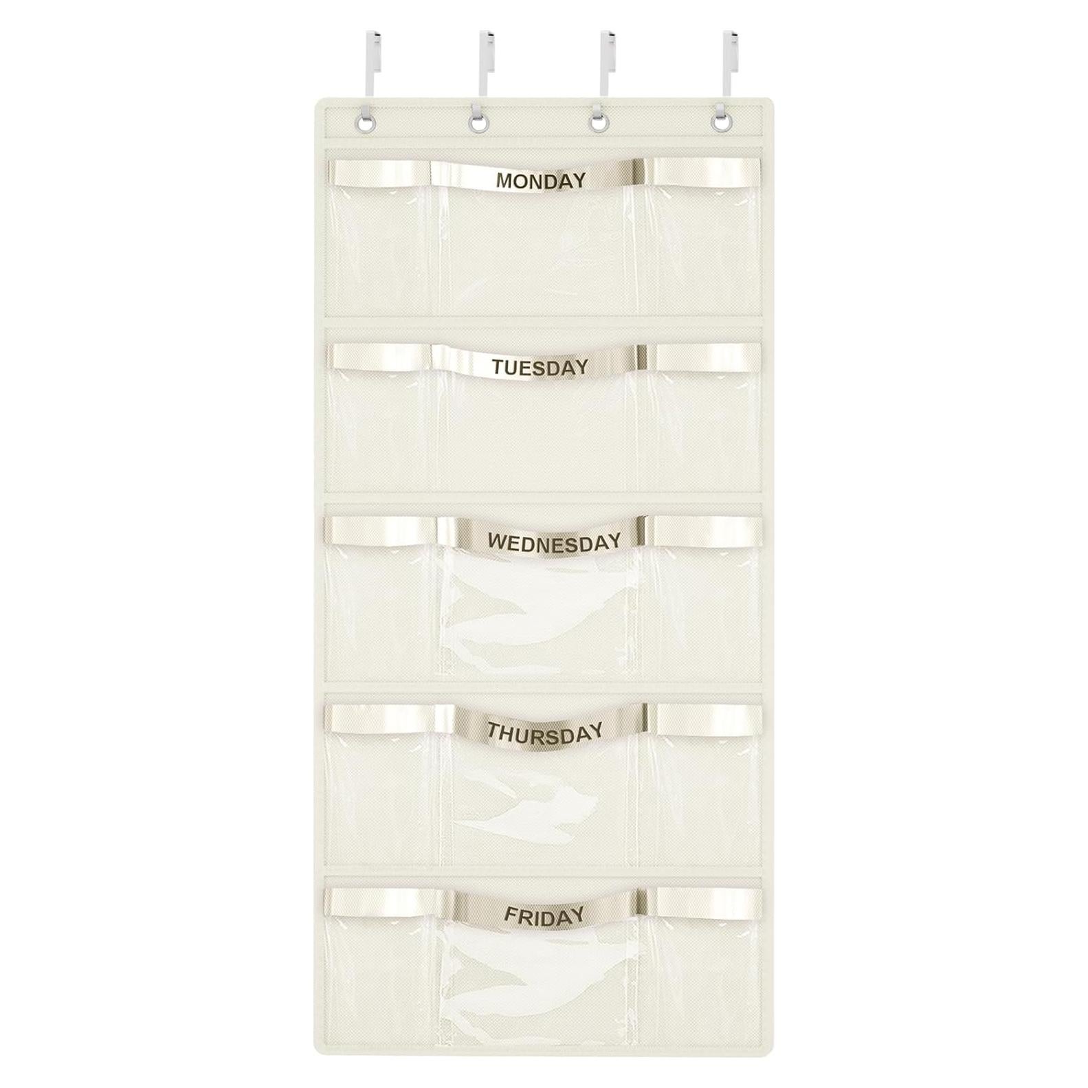 Organizador de Ropa Semanal VERONLY para Niños Beige