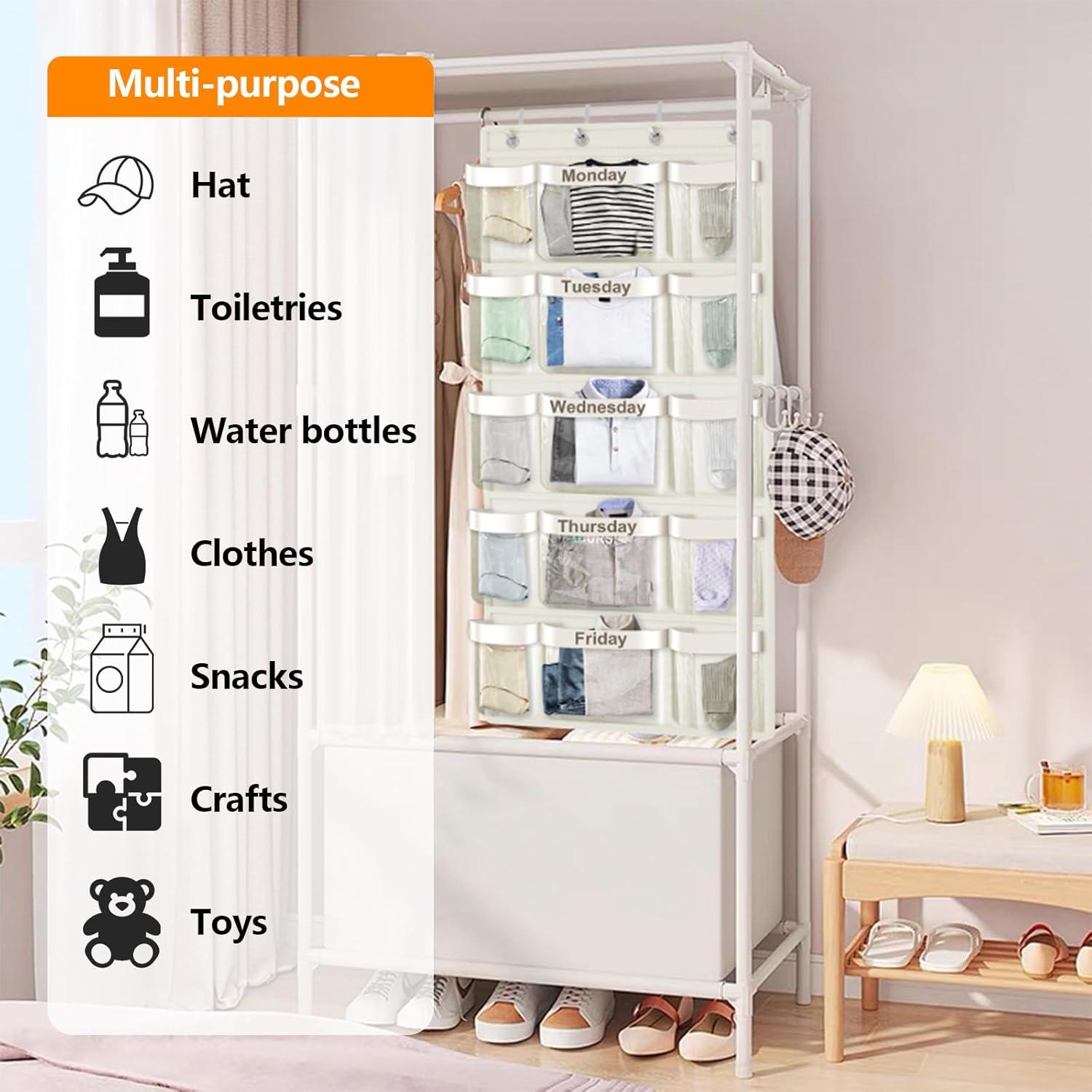 Organizador de Ropa Semanal VERONLY para Niños Beige