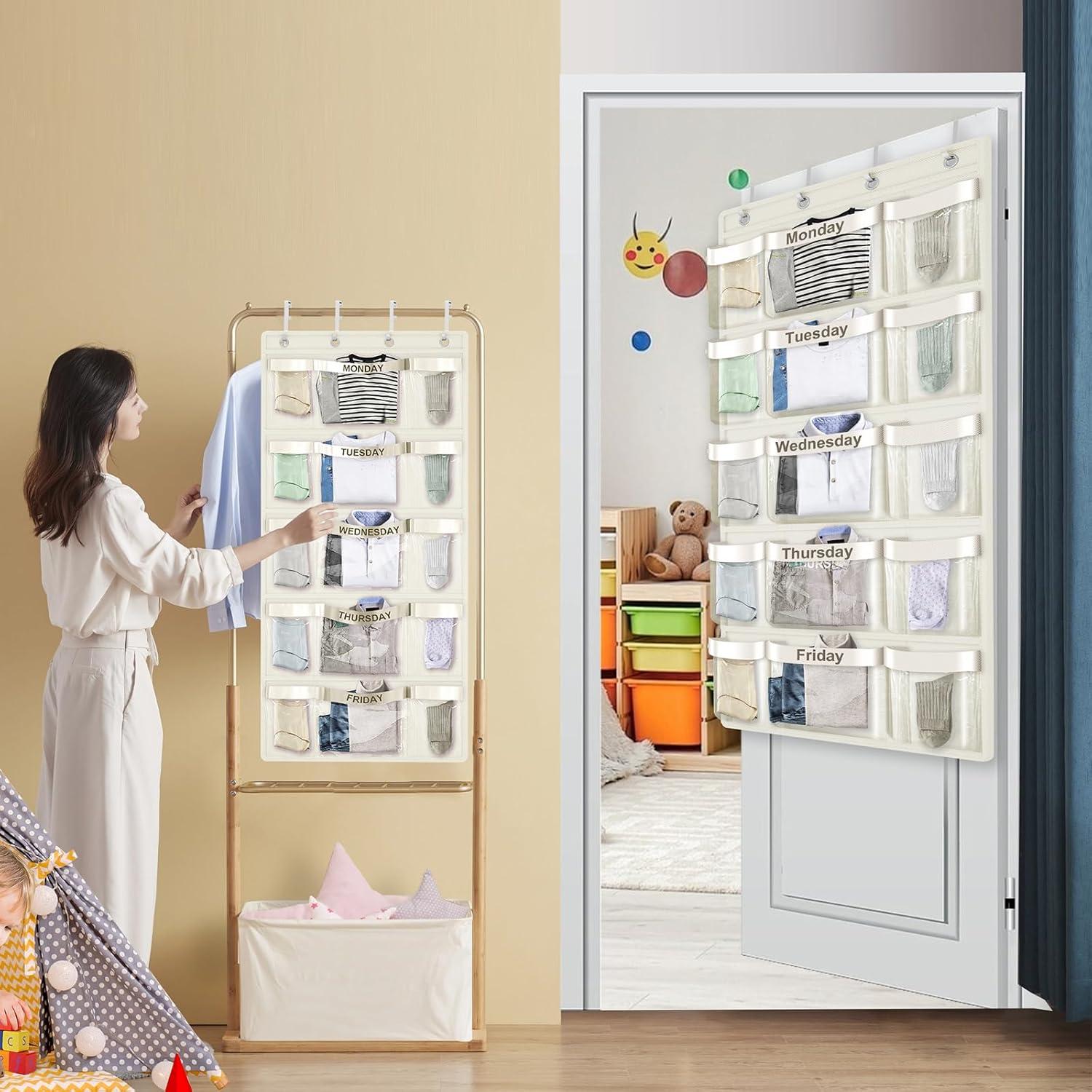 Organizador de Ropa Semanal VERONLY para Niños Beige